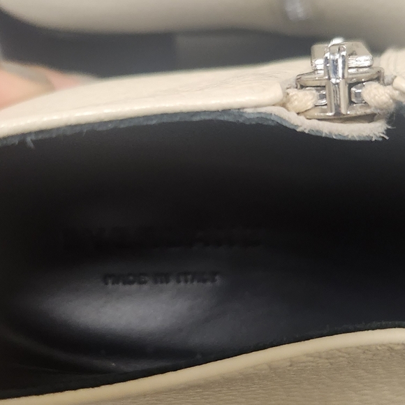 Everlane The Boss Cream Bone Boots Booties Pebbled Leather Size 8.5 - Picture 10 of 12